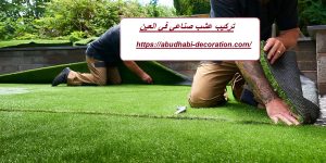 تركيب عشب صناعي في العين
